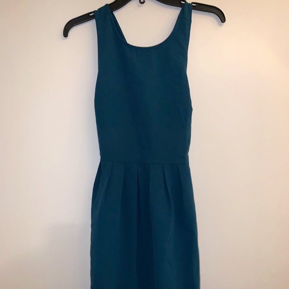 Forever 21 Teal Mini Dress with Crisscross Back